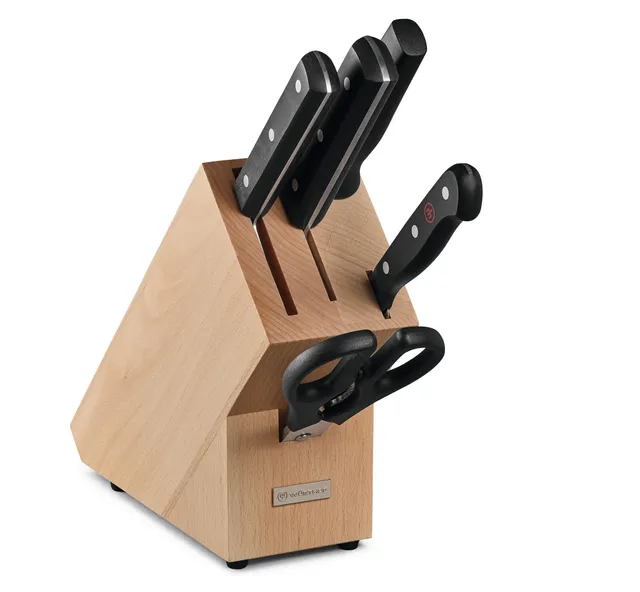 w-sthof-gourmet-bloc-couteaux-5-pi-ces-couteaux-de-chef-chinois-hachoir-couteau- image 1