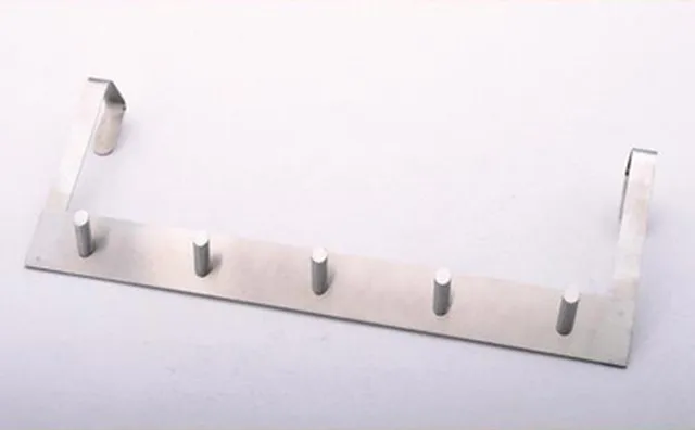 metaltex-barre-de-porte-5-crochets-inox-39x14-5-cm image 1