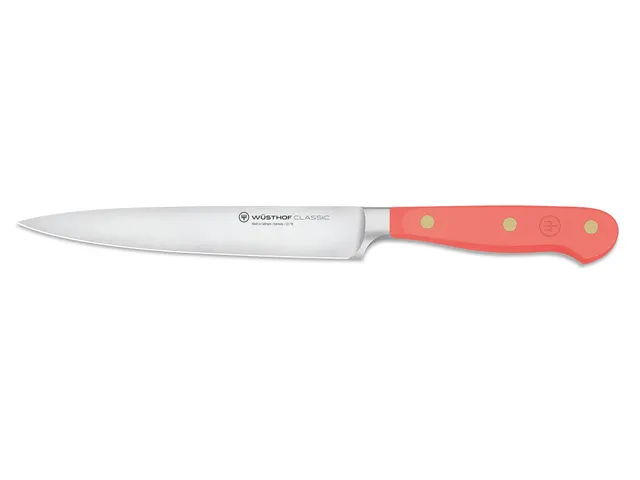 w-sthof-classic-couteau-jambon-16-cm-manche-coral-peach-orange-forg-solingen image 1