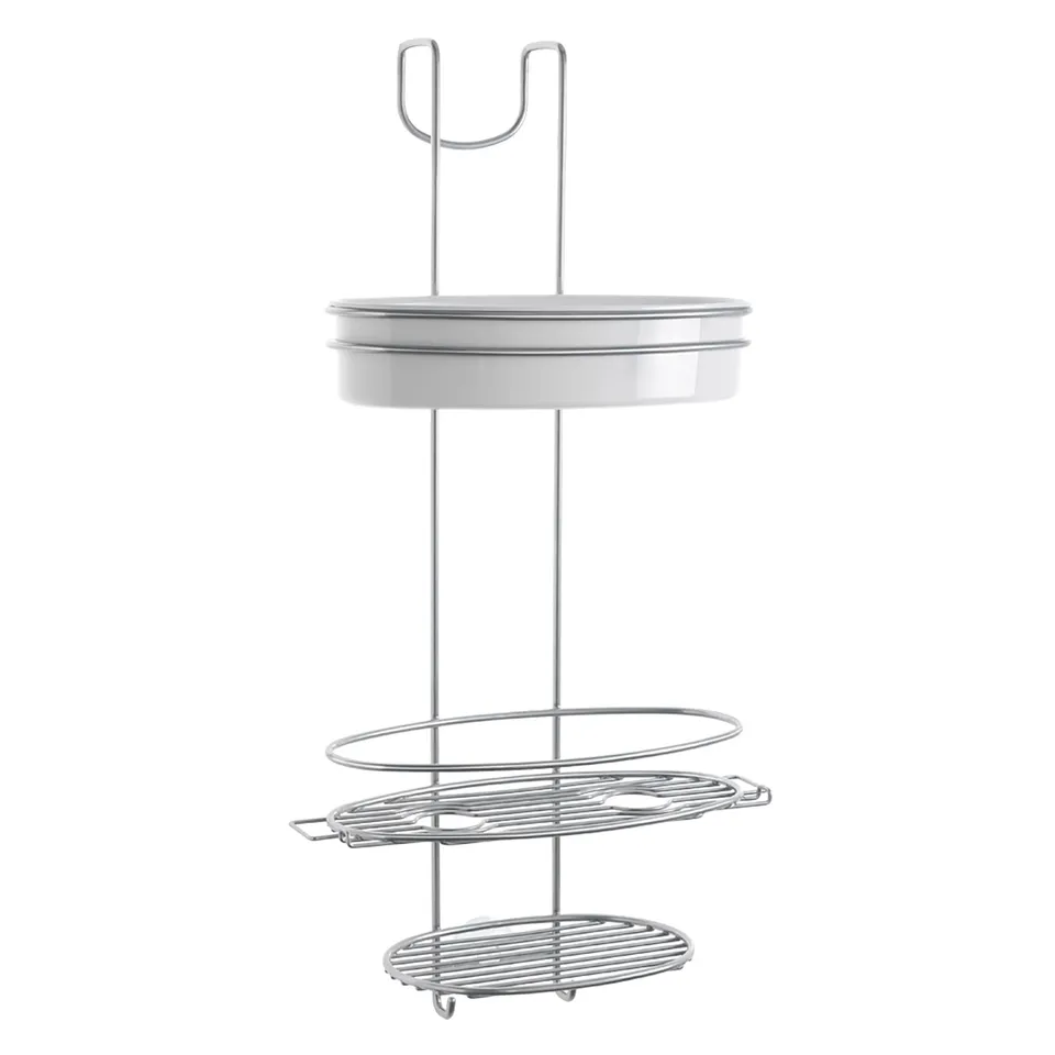 metaltex-orbit-valet-de-douche-3-niveaux-acier-inoxydable-argent image 1