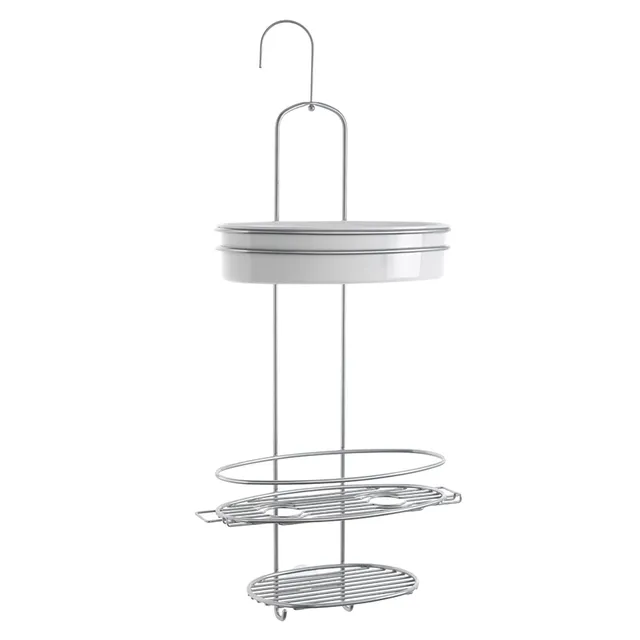 metaltex-orbit-tag-re-de-douche-3-niveaux-acier-inoxydable-29-x-13-x-65-cm image 1