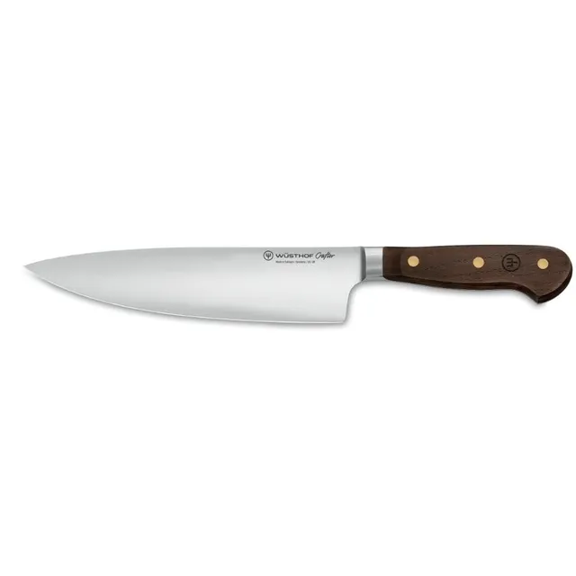 couteau-de-chef-w-sthof-crafter-20-cm-avec-demi-mitre-et-manche-en-ch-ne-fum image 1