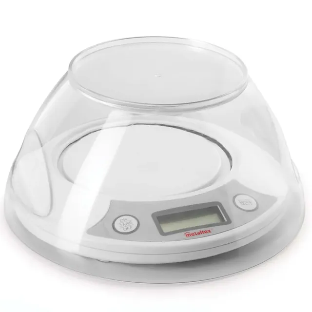 metaltex-balance-de-cuisine-digitale-avec-bol-5-kg-p-se-aliments-pr-cis-avec-fon image 1