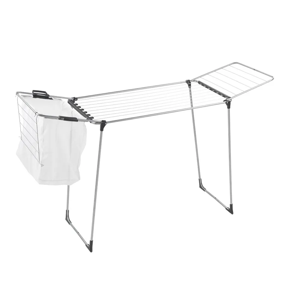 metaltex-s-choir-rabats-tempest-18-m-tres-de-linge-pliable-avec-2-supports-chaus image 1