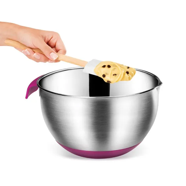 metaltex-bol-mixer-2-8-l-en-inox-avec-base-et-poign-e-antid-rapante-en-silicone- image 1