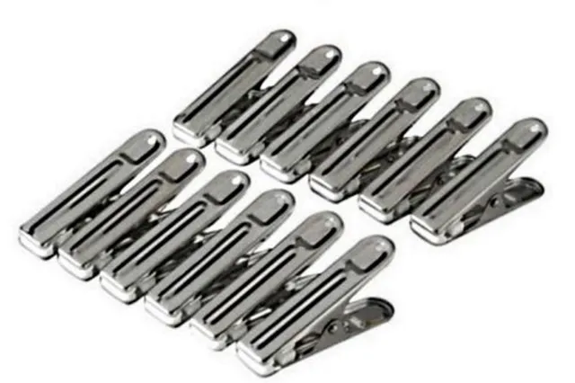 metaltex-pinces-linge-en-inox-12-pi-ces-6-cm image 1