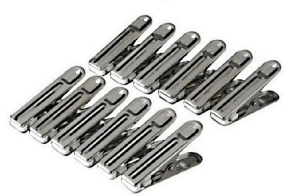 metaltex-pinces-linge-en-inox-12-pi-ces-6-cm image 1