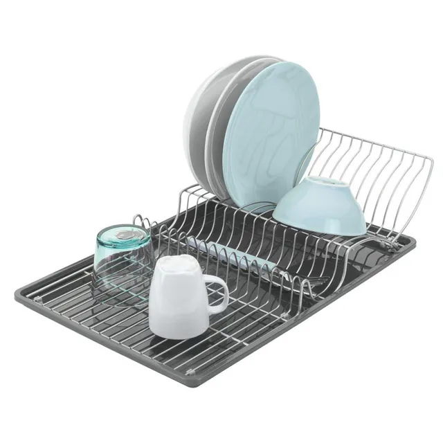 metaltex-gouttoir-vaisselle-pliable-wingtex-avec-plateaux-repliables image 1
