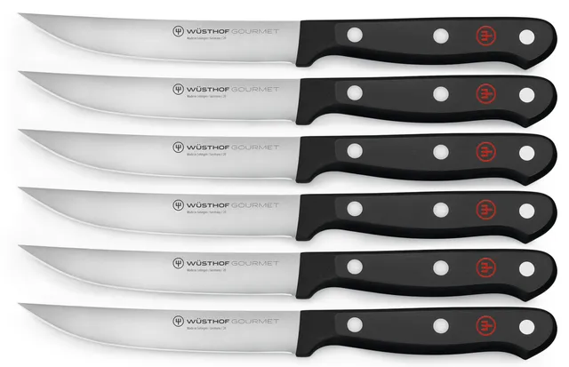 w-sthof-gourmet-6-couteaux-steak-lames-12-cm-manche-synth-tique image 1