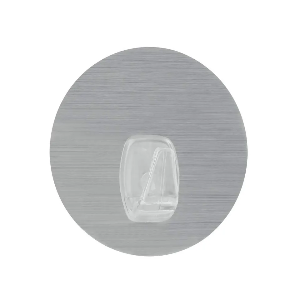 metaltex-294802-crochet-statique-u-fix-sans-colle-ni-vis-argent-8-5-cm image 1