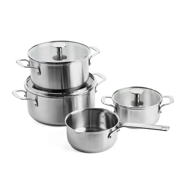 kitchenaid-batterie-de-cuisine-en-acier-inoxydable-7-pi-ces-antiadh-sive-3-couch image 1