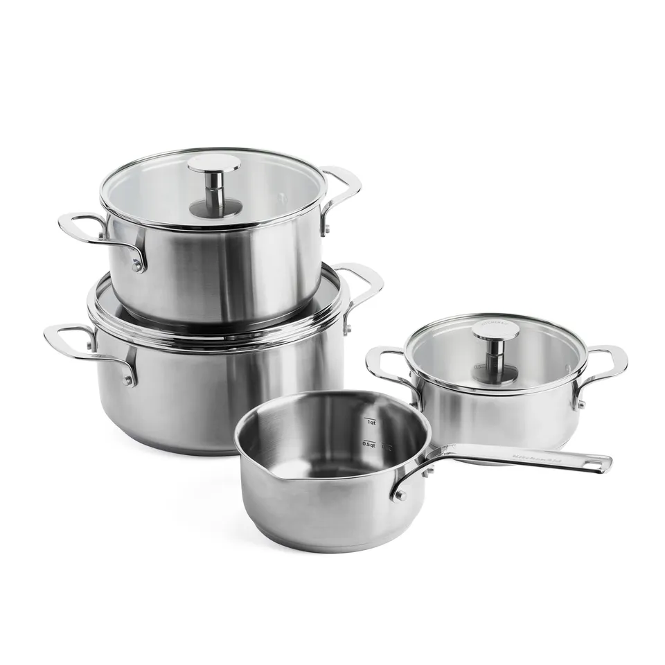 kitchenaid-batterie-de-cuisine-en-acier-inoxydable-7-pi-ces-antiadh-sive-3-couch image 1