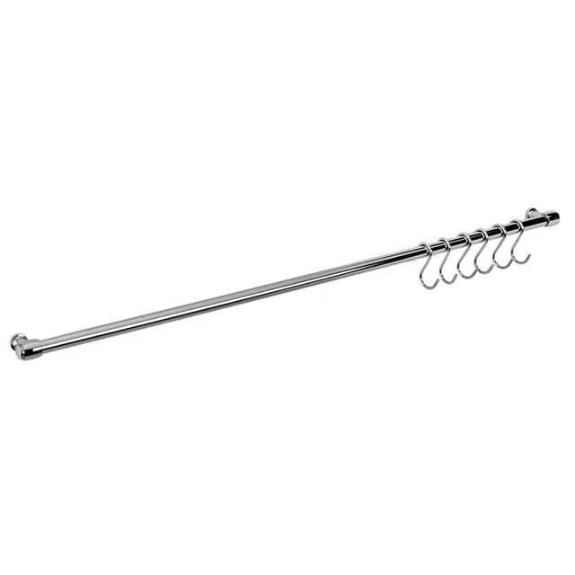 metaltex-tringle-murale-78cm-avec-6-crochets-lonardo image 1