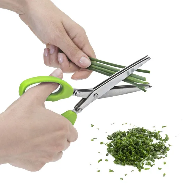 metaltex-ciseaux-herbes-3-lames-inox-avec-manche-ergomique-couleurs-assorties image 1
