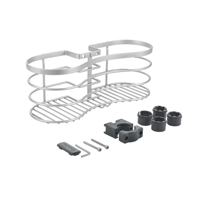 metaltex-porte-accessoires-de-douche-sans-per-age-inox-polytherm-silver image 1
