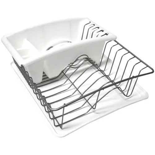 metaltex-egouttoir-3-en-1-aquanet-plus-blanc-m-tal-plastifi-48x30-cm image 1