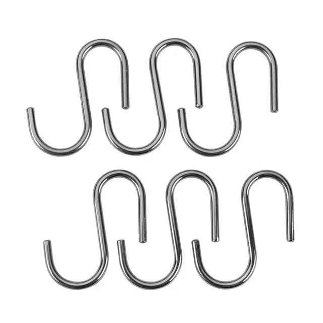 metaltex-lonardo-lot-de-6-crochets-en-acier-chrom-6-cm image 1