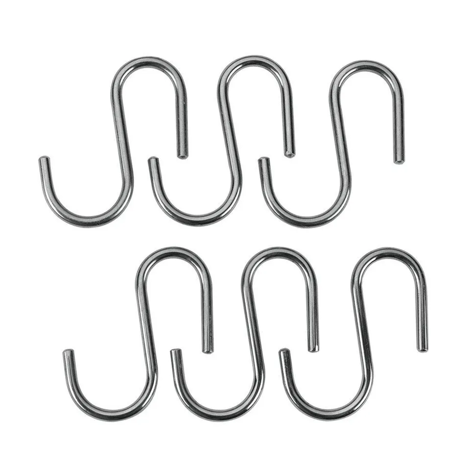 metaltex-lonardo-lot-de-6-crochets-en-acier-chrom-6-cm image 1