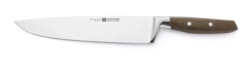 w-sthof-epicure-couteau-de-cuisine-en-acier-inoxydable-manche-composite-marron image 1