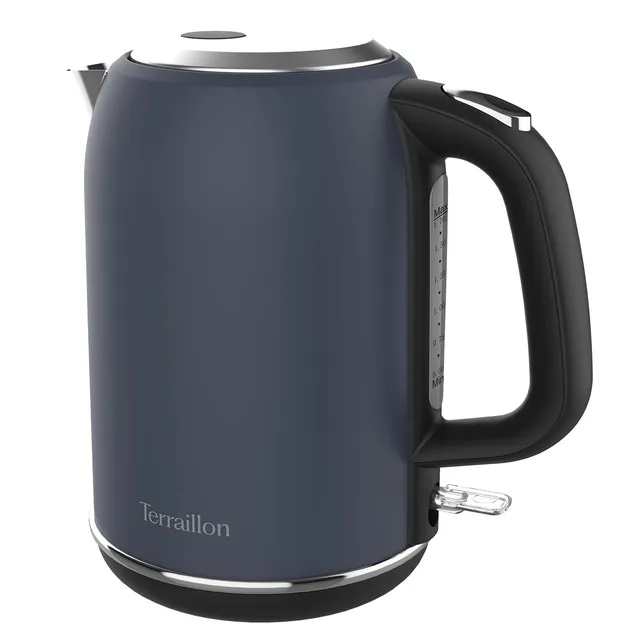 terraillon-new-moon-bouilloire-lectrique-1-7-l-2200-w-inox-peint-bleu image 1