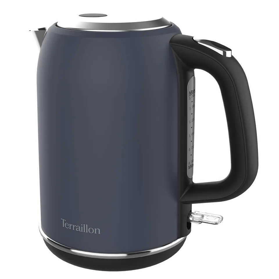 terraillon-new-moon-bouilloire-lectrique-1-7-l-2200-w-inox-peint-bleu image 1