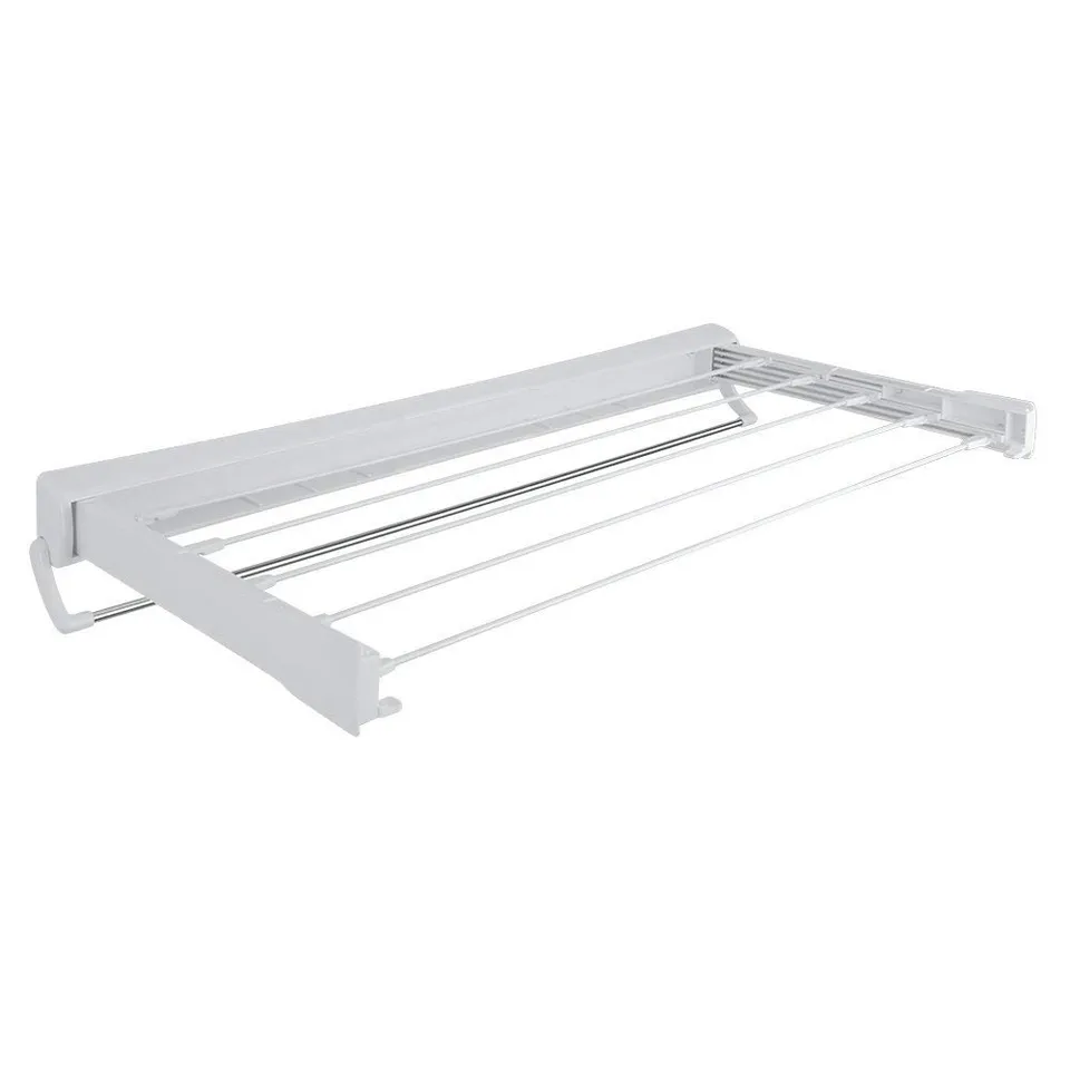 metaltex-rapallo-s-choir-linge-mural-t-lescopique-3-5-m-blanc-avec-barre-porte-s image 1