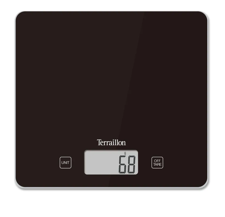 terraillon-balance-de-cuisine-lectronique-classic-black-plateau-verre-5-kg-pr-ci image 1