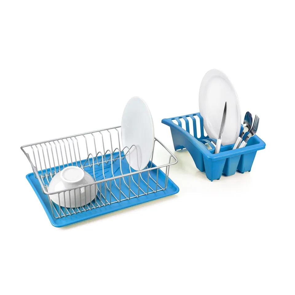 metaltex-gouttoir-aquanet-plus-avec-plateau-et-gouttoir-plastique-amovible-bleu image 1