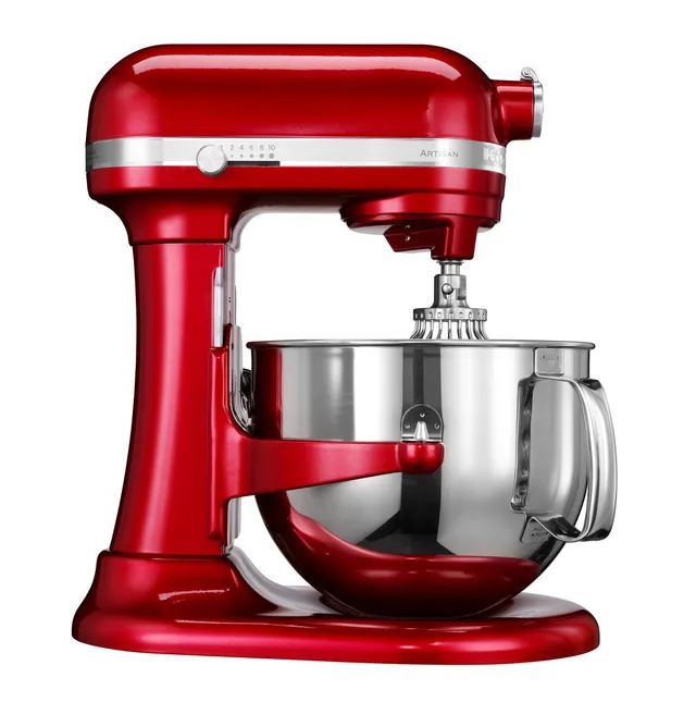 robot-p-tissier-sur-socle-kitchenaid-artisan-6-9-l-rouge image 1