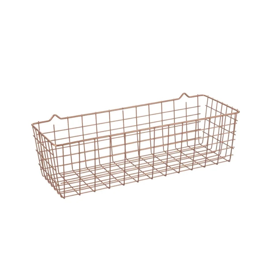 metaltex-koala-panier-de-rangement-mural-m-tal-finition-cuivre-multi-usages image 1