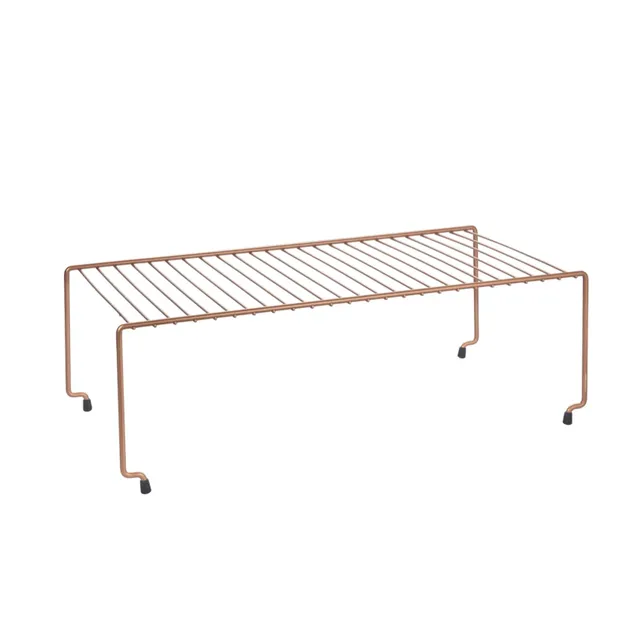 metaltex-brooklyn-pont-de-rangement-empilable-en-m-tal-finition-cuivre image 1