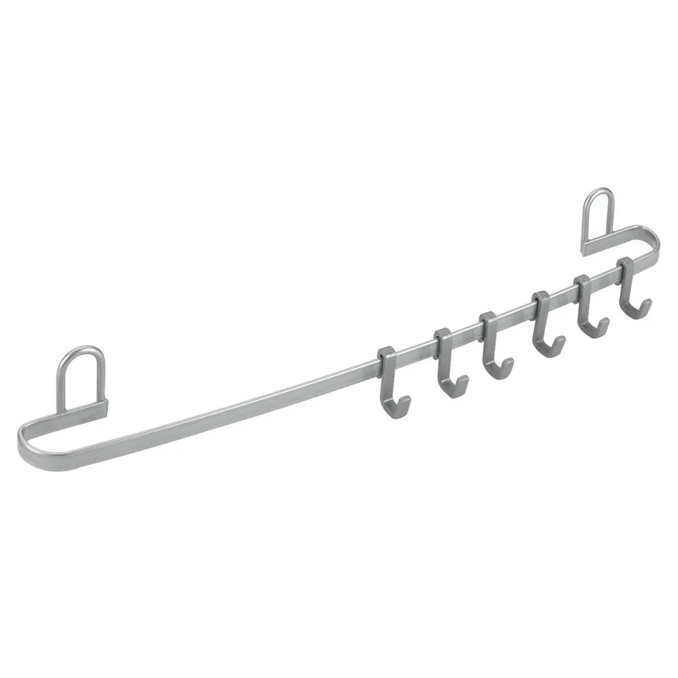 metaltex-eureka-350404039-barre-de-rangement-murale-avec-6-crochets-rev-tement-p image 1