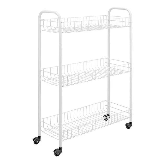 metaltex-slim-341403-chariot-multiusage-3-tiroirs-blanc image 1