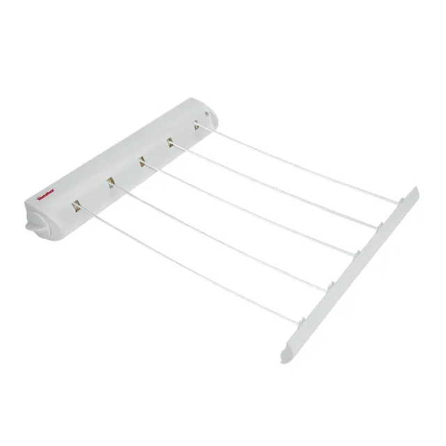 metaltex-portofino-s-choir-mural-extensible-21-m-5-fils-r-tractables-blanc image 1