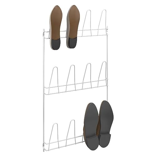 metaltex-penny-porte-chaussures-mural-6-paires-blanc image 8