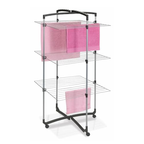 metaltex-s-choir-linge-tour-faro-plus-pliable-3-niveaux-28-m-tres-avec-roulettes image 7