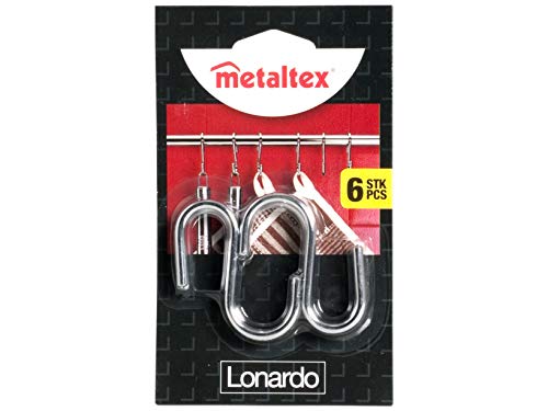 metaltex-lonardo-lot-de-6-crochets-en-acier-chrom-6-cm image 8