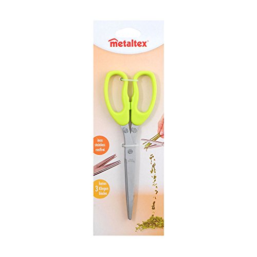 metaltex-ciseaux-herbes-3-lames-inox-avec-manche-ergomique-couleurs-assorties image 8