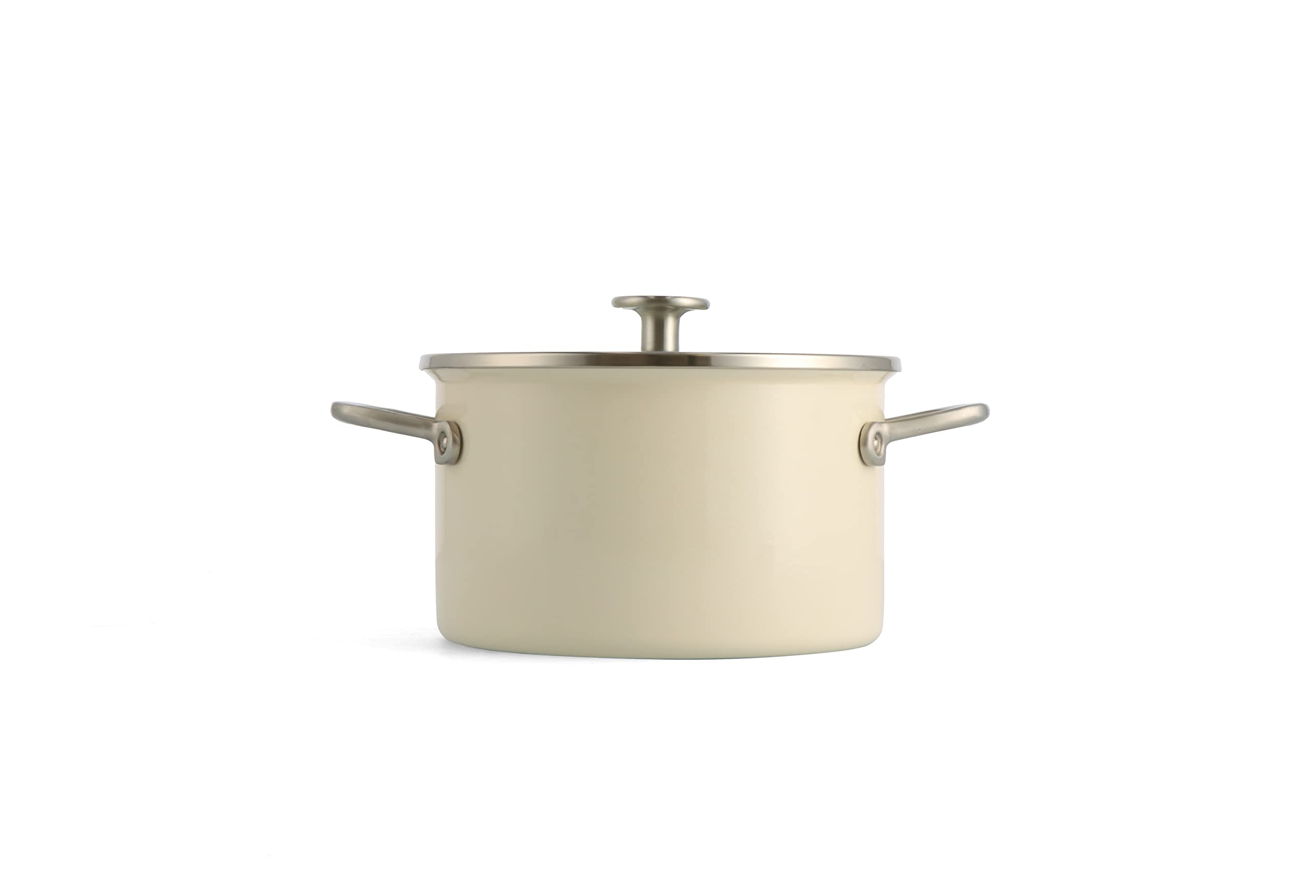 kitchenaid-steel-core-enamel-casserole-cocotte-20-cm-avec-couvercle-3-7-l-cr-me- image 2
