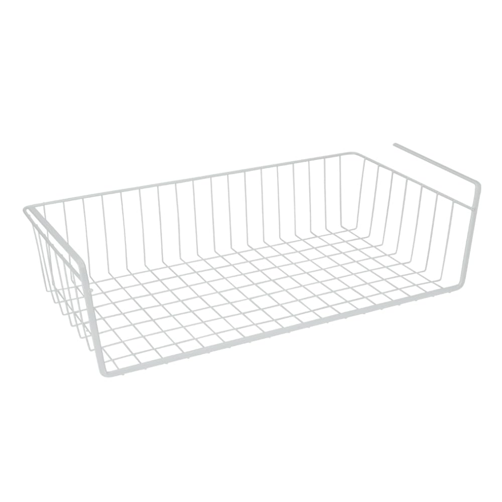 metaltex-babatex-corbeille-suspendre-blanc-panier-de-rangement-m-tal-plastifi-30 image 1