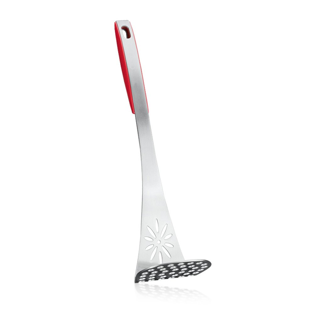 metaltex-design-plus-238014-presse-pur-e-en-acier-inoxydable-avec-manche-rouge image 1