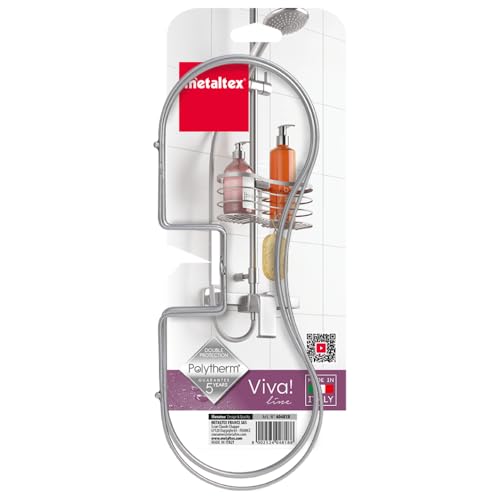 metaltex-porte-accessoires-de-douche-sans-per-age-inox-polytherm-silver image 6