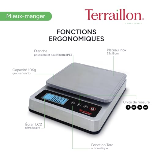 terraillon-pro-10-balance-de-cuisine-professionnelle-ip67-10-kg image 8