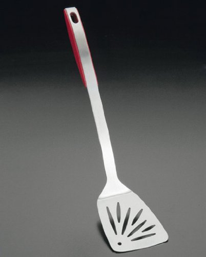metaltex-design-plus-pelle-servir-acier-inoxydable-manche-rouge image 3