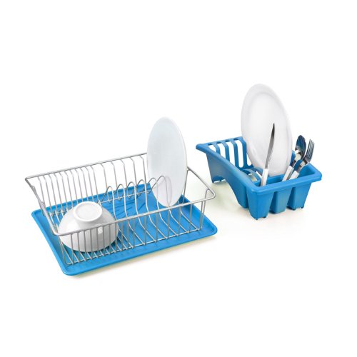 metaltex-gouttoir-aquanet-plus-avec-plateau-et-gouttoir-plastique-amovible-bleu image 2