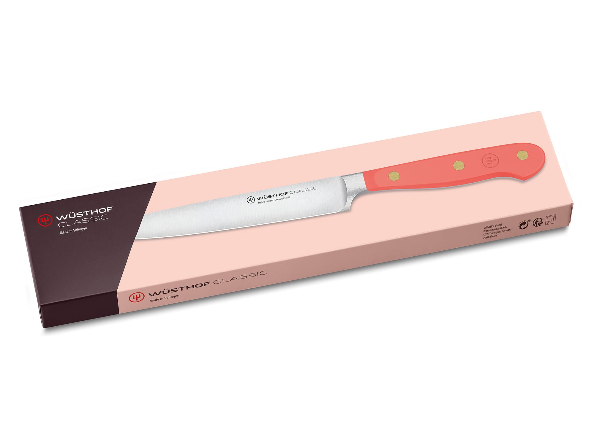 w-sthof-classic-couteau-jambon-16-cm-manche-coral-peach-orange-forg-solingen image 7