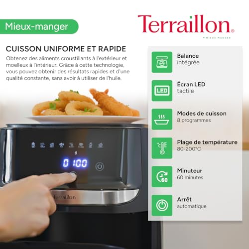 terraillon-cook-fry-smart-air-fryer-5-7-l-1700-w-avec-balance-int-gr-e image 8