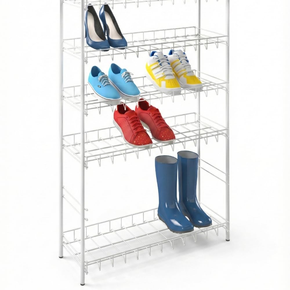 metaltex-porte-chaussures-6-niveaux-shoe-5-tag-re-chaussures-en-m-tal-blanc-capa image 5