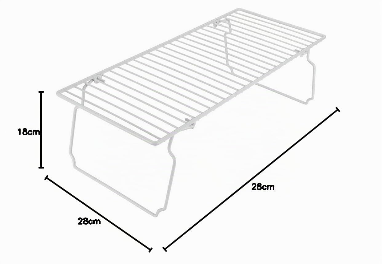 metaltex-totem-pont-de-rangement-pliable-47x21x14-cm-blanc image 3