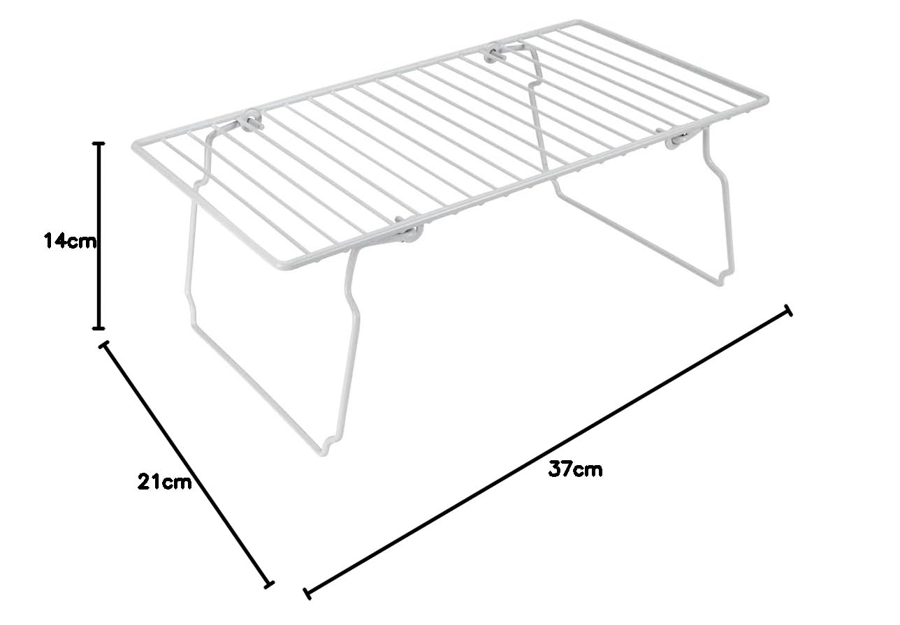metaltex-pont-de-rangement-empilable-et-pliable-37-x-20-cm-blanc image 4